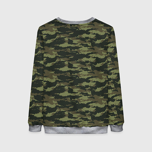 Женский свитшот ДАЧНЫЕ ВОЙСКА КАМУФЛЯЖ / 3D-Меланж – фото 2