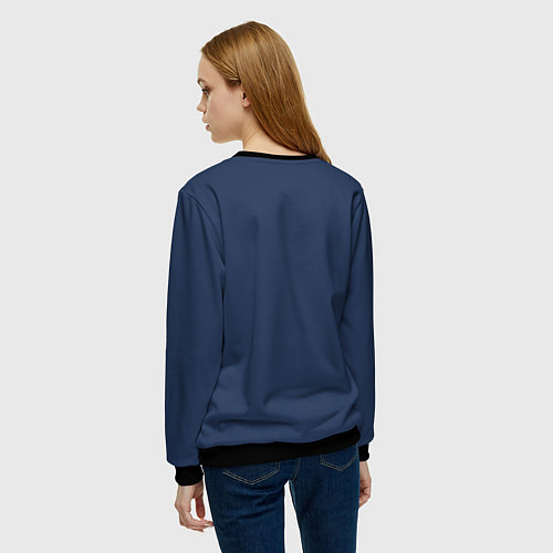 Женский свитшот Я просто, скромно - королева / 3D-Черный – фото 4