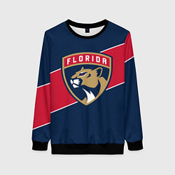Свитшот женский Florida Panthers , Флорида Пантерз, цвет: 3D-черный