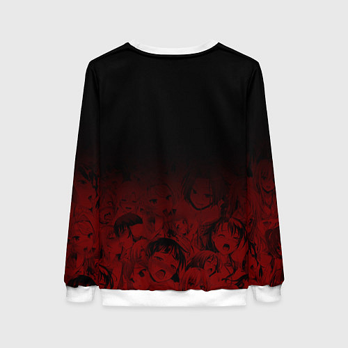 Женский свитшот СССР АХЕГАО USSR AHEGAO / 3D-Белый – фото 2