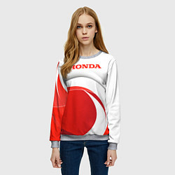 Свитшот женский Хонда HONDA, цвет: 3D-меланж — фото 2