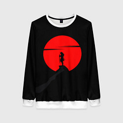 Свитшот женский SAMURAI RED MOON, цвет: 3D-белый