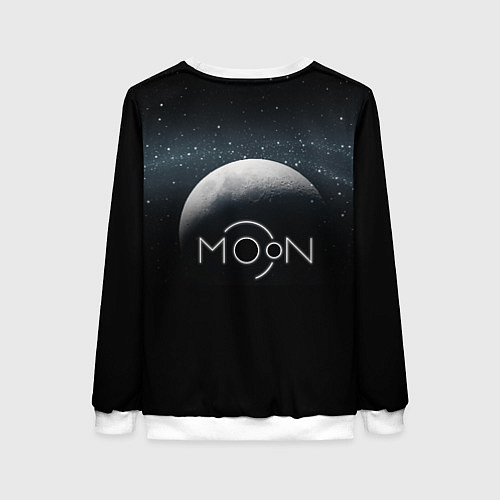 Женский свитшот Moon - луна 3d / 3D-Белый – фото 2