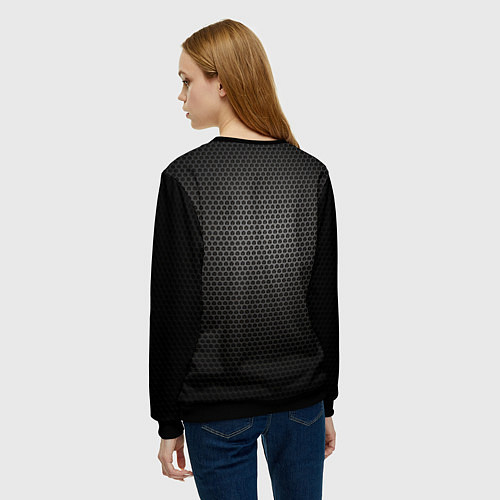 Женский свитшот Audi карбон / 3D-Черный – фото 4