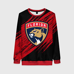 Женский свитшот Florida Panthers, Флорида Пантерз, NHL