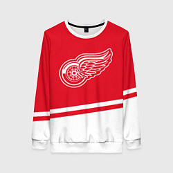 Женский свитшот Detroit Red Wings, Детройт Ред Уингз Диагональные