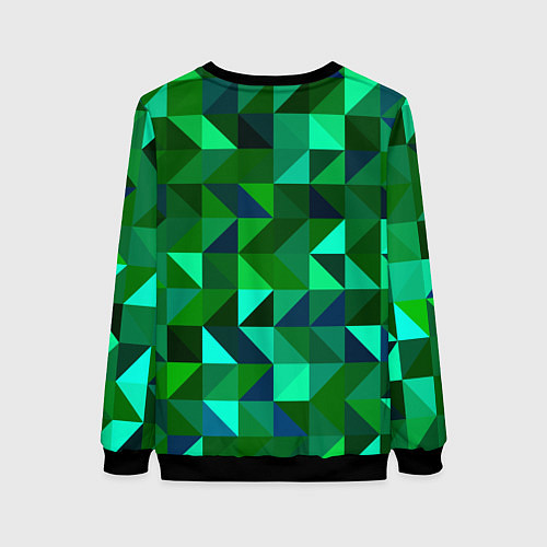 Женский свитшот Рыбка психоделика / 3D-Черный – фото 2