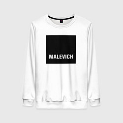 Свитшот женский MALEVICH, цвет: 3D-белый