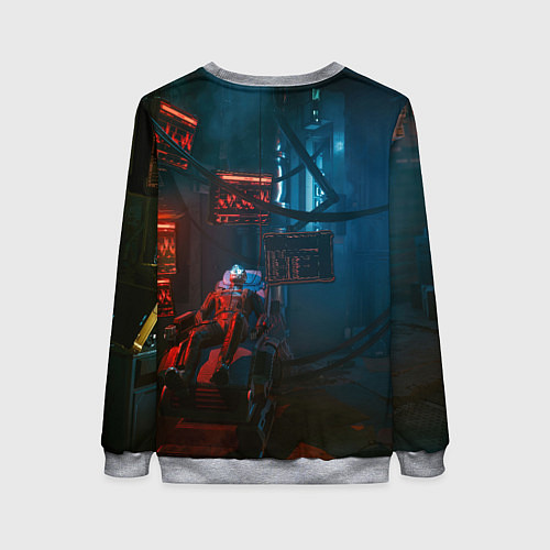 Женский свитшот Panam Cyberpunk2077 Панам / 3D-Меланж – фото 2