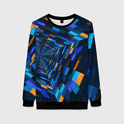 Свитшот женский Geometric pattern Fashion Vanguard, цвет: 3D-черный