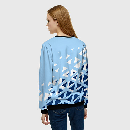 Женский свитшот Сборная Аргентины футбол / 3D-Черный – фото 4