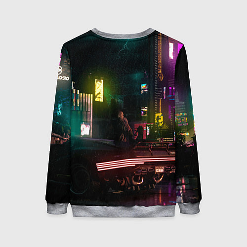 Женский свитшот Judy cyberpunk2077 / 3D-Меланж – фото 2