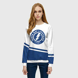 Свитшот женский Tampa Bay Lightning NHL, цвет: 3D-белый — фото 2