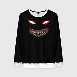 Свитшот женский Красноглазый демон Dead Inside, цвет: 3D-белый