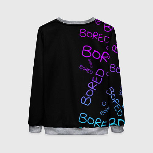 Женский свитшот Neon Bored Half pattern / 3D-Меланж – фото 2