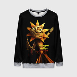 Женский свитшот Five Nights at Freddys: Security Breach - Солнце D