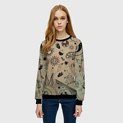 Свитшот женский Эзотерика, цвет: 3D-черный — фото 2