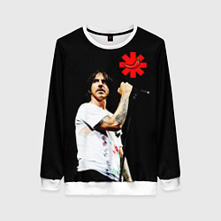 Свитшот женский Red Hot Chili Peppers RHCP, цвет: 3D-белый