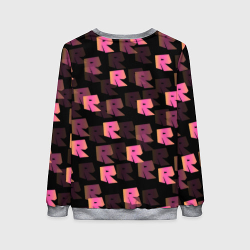 Женский свитшот ROBLOX ЛОГО / 3D-Меланж – фото 2