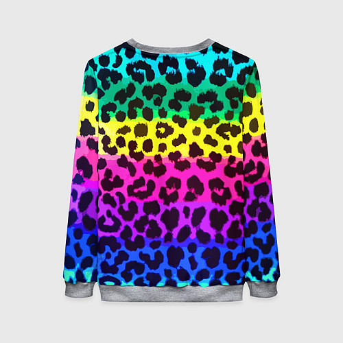 Женский свитшот Leopard Pattern Neon / 3D-Меланж – фото 2