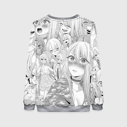 Женский свитшот Marin Kitagawa: Pencil Art / 3D-Меланж – фото 2