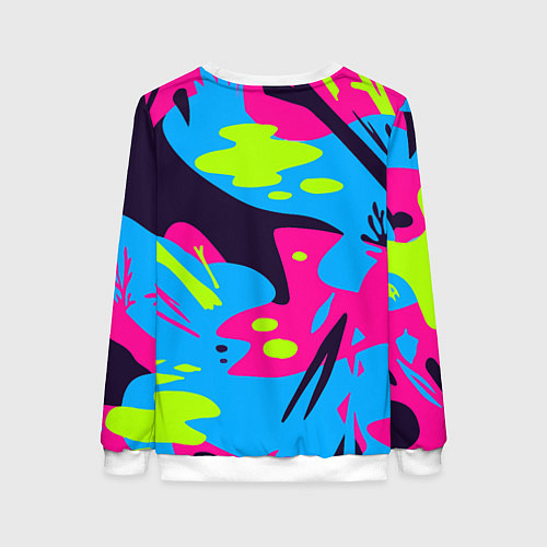 Женский свитшот Color abstract pattern Summer / 3D-Белый – фото 2