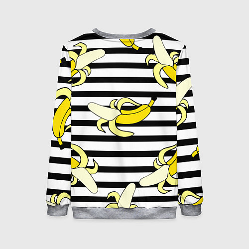 Женский свитшот Banana pattern Summer / 3D-Меланж – фото 2