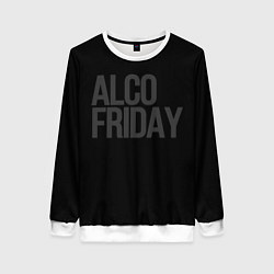 Свитшот женский Alco friday, цвет: 3D-белый