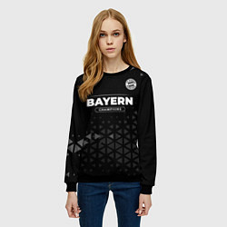 Свитшот женский Bayern Форма Чемпионов, цвет: 3D-черный — фото 2