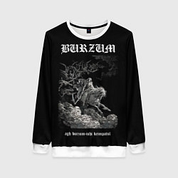 Свитшот женский Burzum ishi krimpatul, цвет: 3D-белый