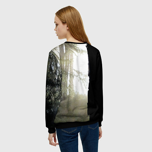 Женский свитшот Burzum - Belus / 3D-Черный – фото 4