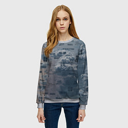 Свитшот женский BTS Дискография, цвет: 3D-меланж — фото 2