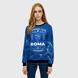 Свитшот женский Roma FC 1, цвет: 3D-черный — фото 2