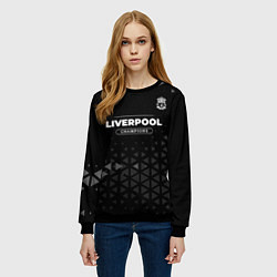 Свитшот женский Liverpool Форма Champions, цвет: 3D-черный — фото 2