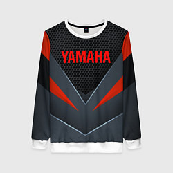 Свитшот женский YAMAHA ТЕХНОЛОГИЧЕСКАЯ БРОНЯ, цвет: 3D-белый