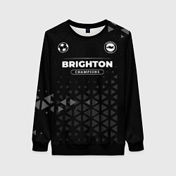 Свитшот женский Brighton Форма Champions, цвет: 3D-черный