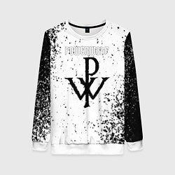 Свитшот женский Powerwolf знак, цвет: 3D-белый