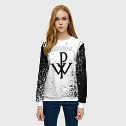 Свитшот женский Powerwolf знак, цвет: 3D-белый — фото 2
