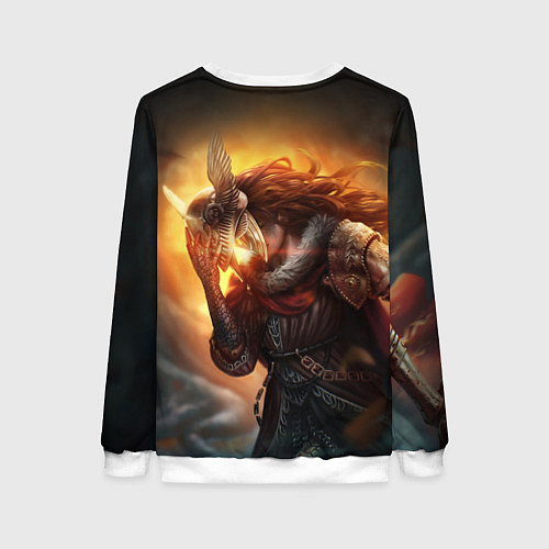 Женский свитшот MALENIA - МАЛЕНИЯ ELDEN RING ЕЛДЕН РИНГ / 3D-Белый – фото 2