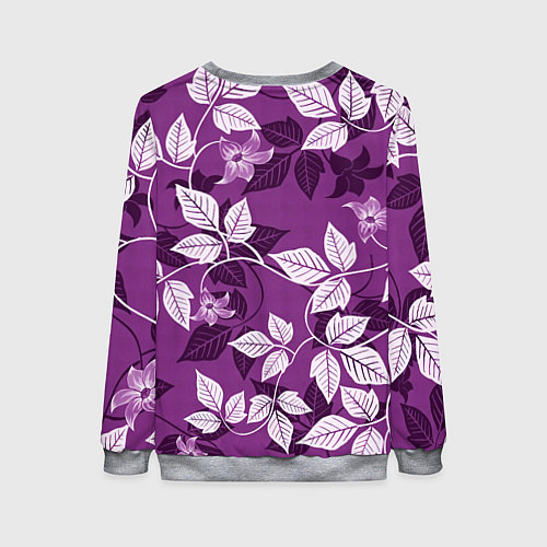 Женский свитшот Фиолетовый вьюнок / 3D-Меланж – фото 2