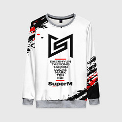 Свитшот женский SuperM суперМ, цвет: 3D-меланж