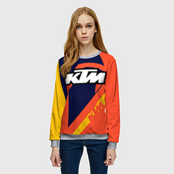 Свитшот женский KTM VINTAGE SPORTWEAR, цвет: 3D-меланж — фото 2