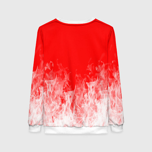 Женский свитшот Алиса пламя / 3D-Белый – фото 2