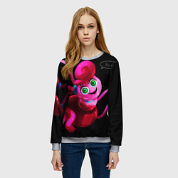 Свитшот женский POPPY PLAYTIME - Mommy long legs Мама длинные ноги, цвет: 3D-меланж — фото 2