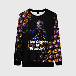 Женский свитшот Five Nights at Freddys Луна паттерн