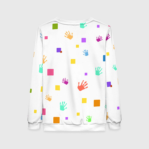 Женский свитшот Мама длинные ноги / 3D-Белый – фото 2