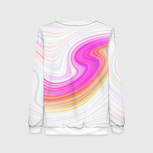 Женский свитшот Abstract gradient lines / 3D-Белый – фото 2