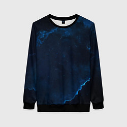 Свитшот женский Звездные облака, цвет: 3D-черный