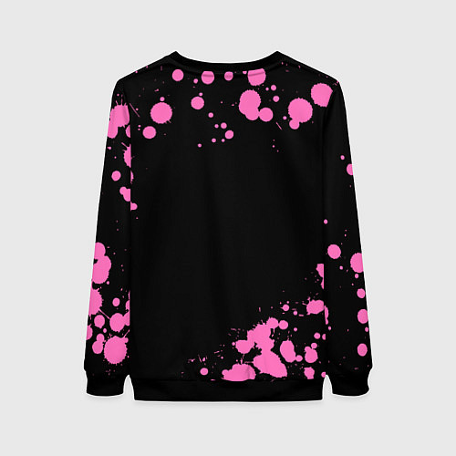 Женский свитшот Маргарита КОШКА Брызги / 3D-Черный – фото 2