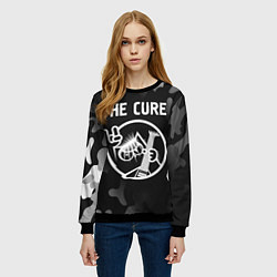 Свитшот женский The Cure КОТ Камуфляж, цвет: 3D-черный — фото 2